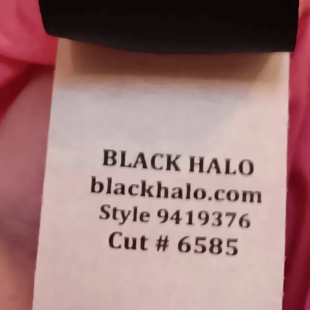 Black Halo Jevette Pink & Orange Floral Spaghetti Strap Fitted Pencil Dress 2 - Picture 8 of 11